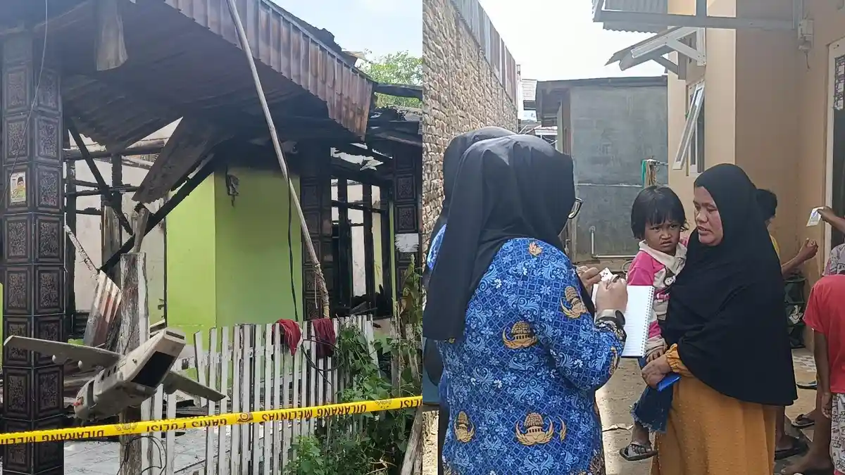 BREAKING NEWS: Kebakaran Rumah di Kota Gorontalo, Penghuni Dikagetkan Suara Ledakan