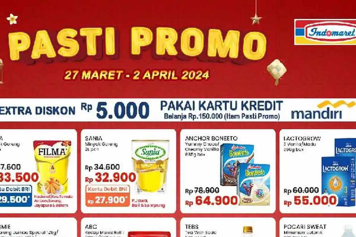 HARGA Minyak Goreng 30 Maret-4 April 2024 di Promo JSM Superindo Hypermart Alfamart: Filma Rp29.500