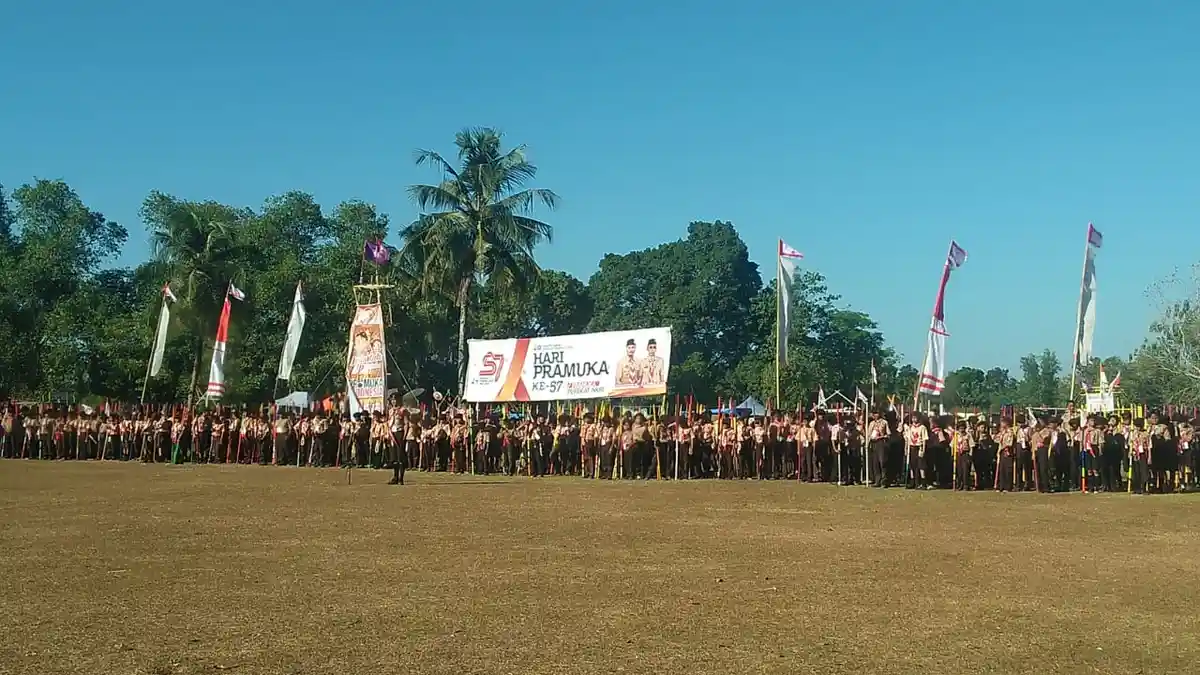1.000 Anggota Hadiri Peringatan Hari Pramuka di Perkemahan Cadika Limbung