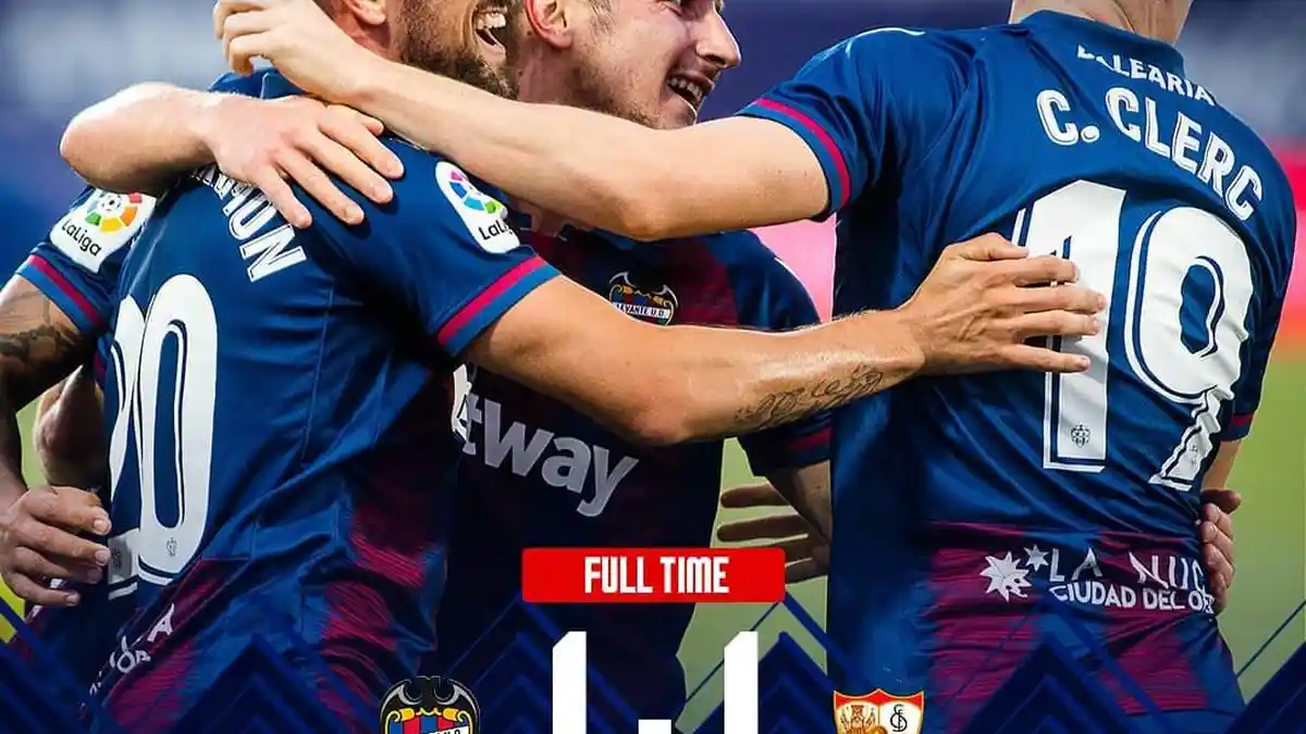 Hasil Liga Spanyol: Gol Bunuh Diri Pemain Sevilla Selamatkan Levante dari Kekalahan