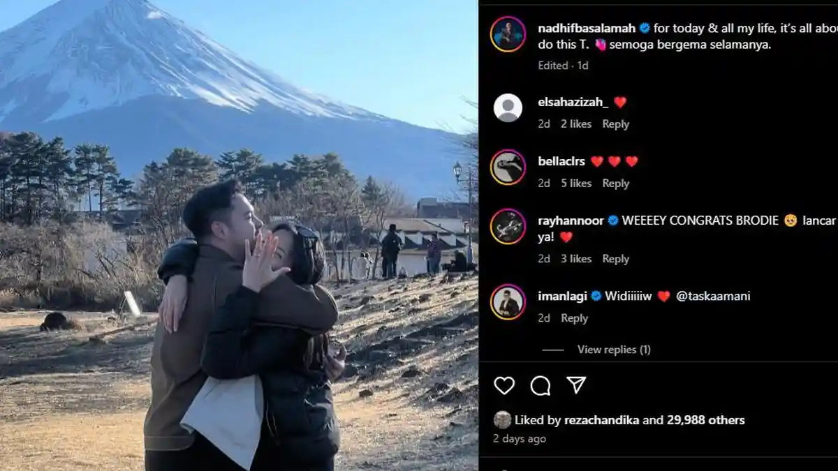 Nadhif Basalamah Lamar Kekasih di Jepang, Semoga Bergema Selamanya