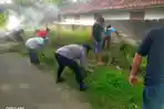Polsek Sungkai Selatan Jumat Bersih, Wujudkan Lingkungan Asri di Lampung Utara