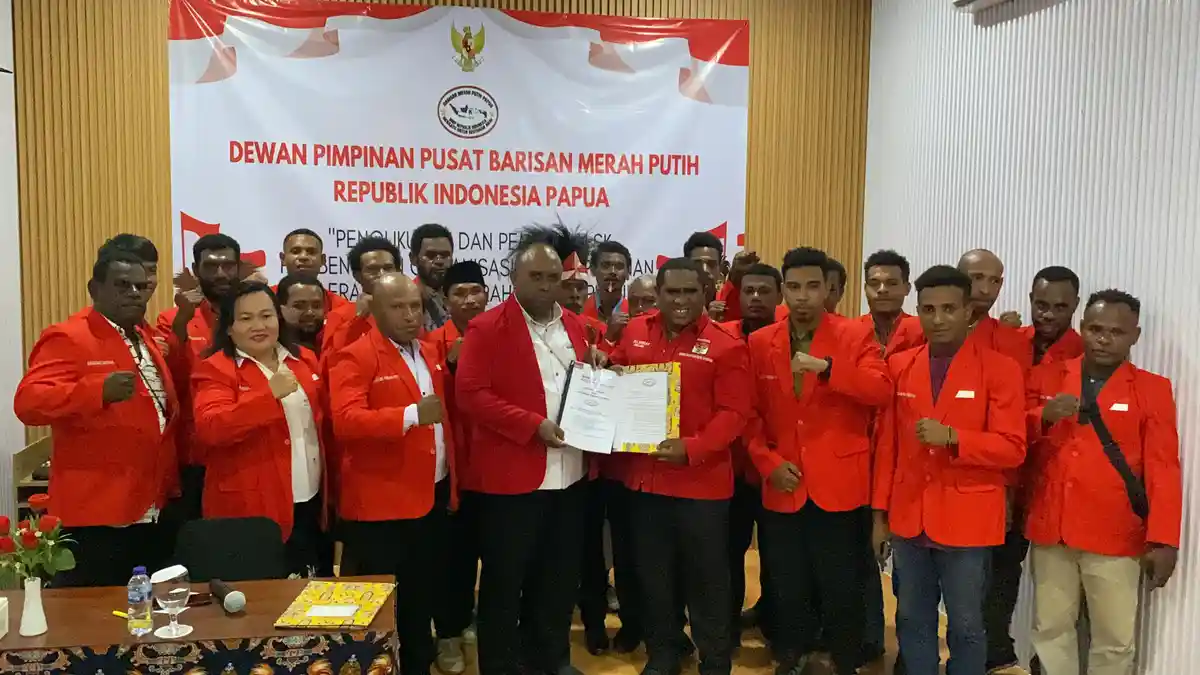 Organisasi Barisan Merah Putih Merauke Resmi Naik Status Dari DPC ke DPD