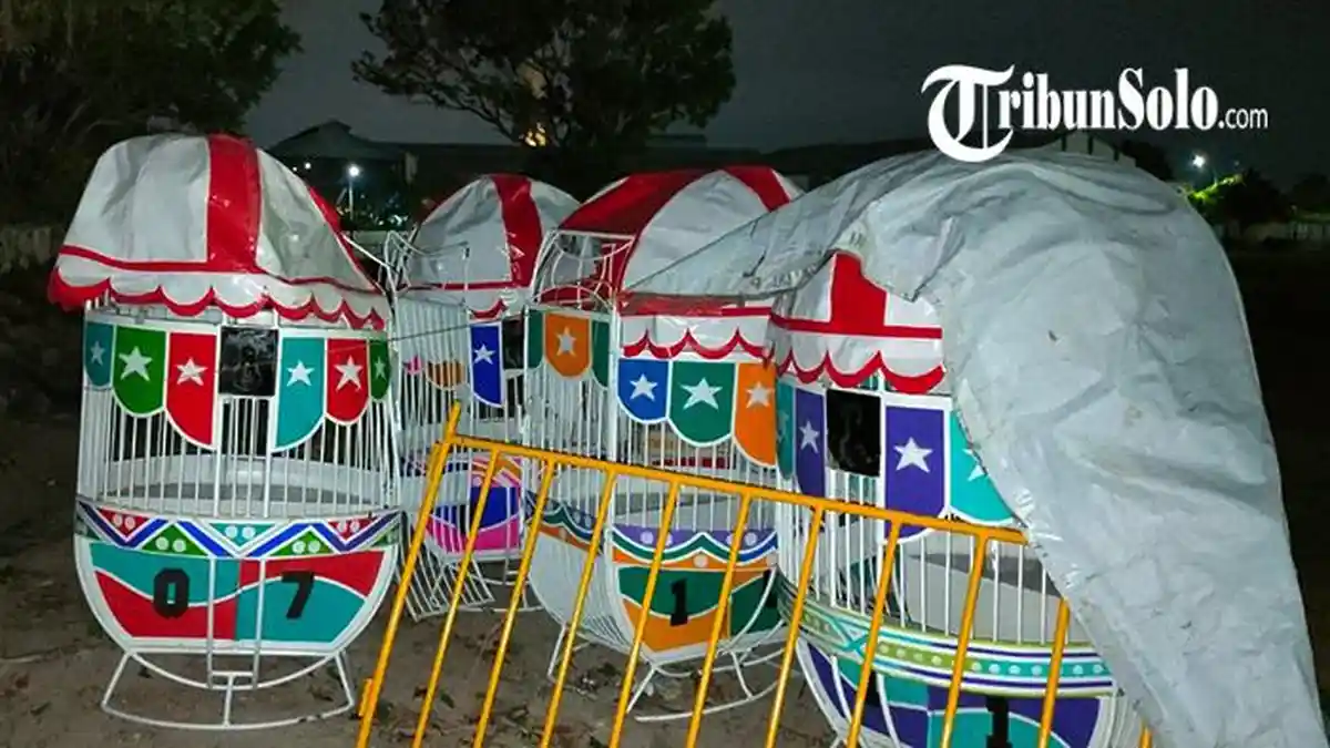 Buntut Insiden Bianglala, Pasar Malam Colomadu Ditutup, Pengelola Mulai Bongkar Wahana
