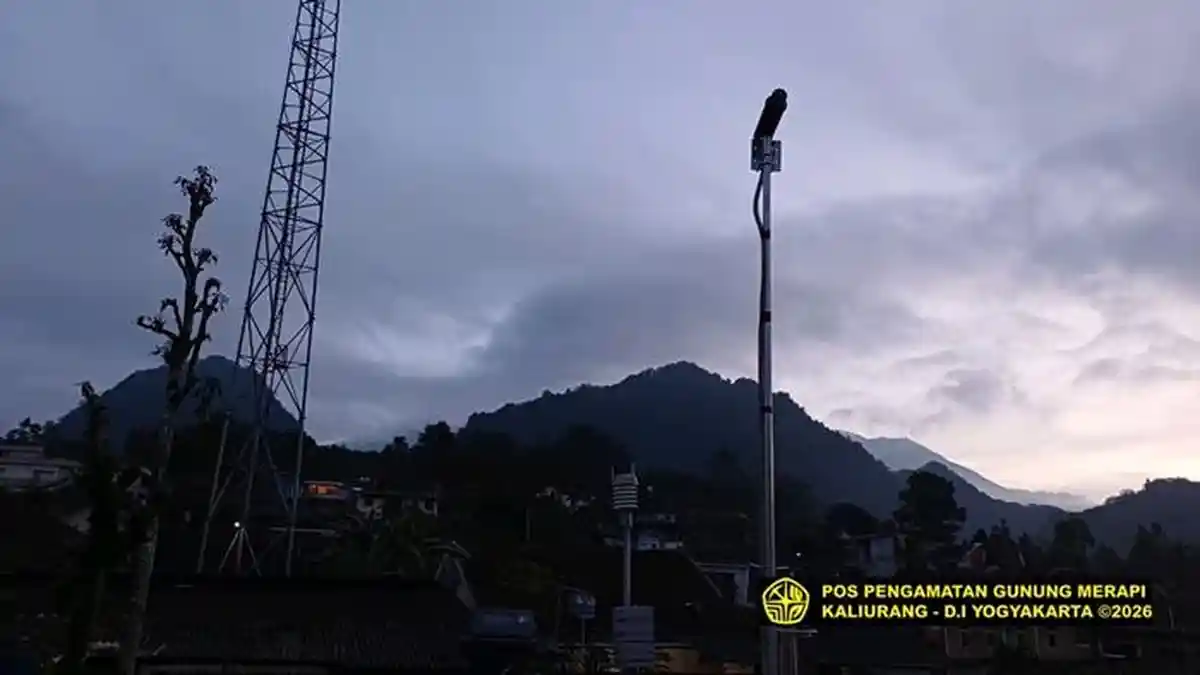 Aktivitas Gunung Merapi Pagi Ini Kamis 9 April 2026: BPPTKG Catat 10 Kali Guguran Lava