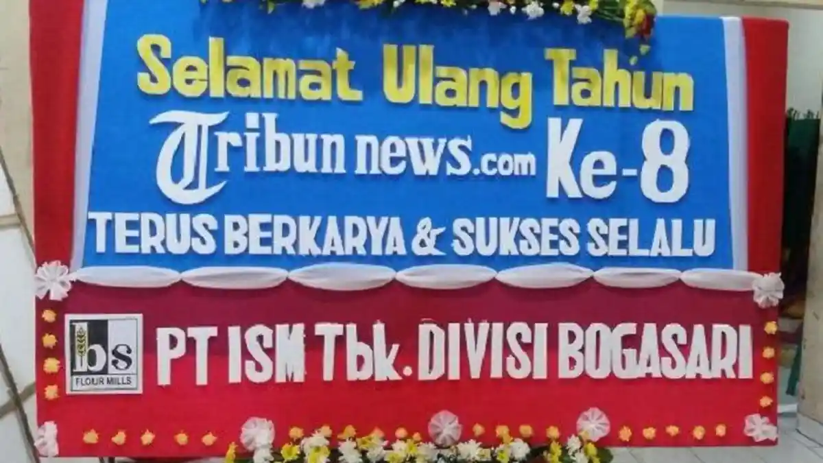 PT ISM Divisi Bogasari Ucapkan Selamat HUT ke-8 Tribunnews.com