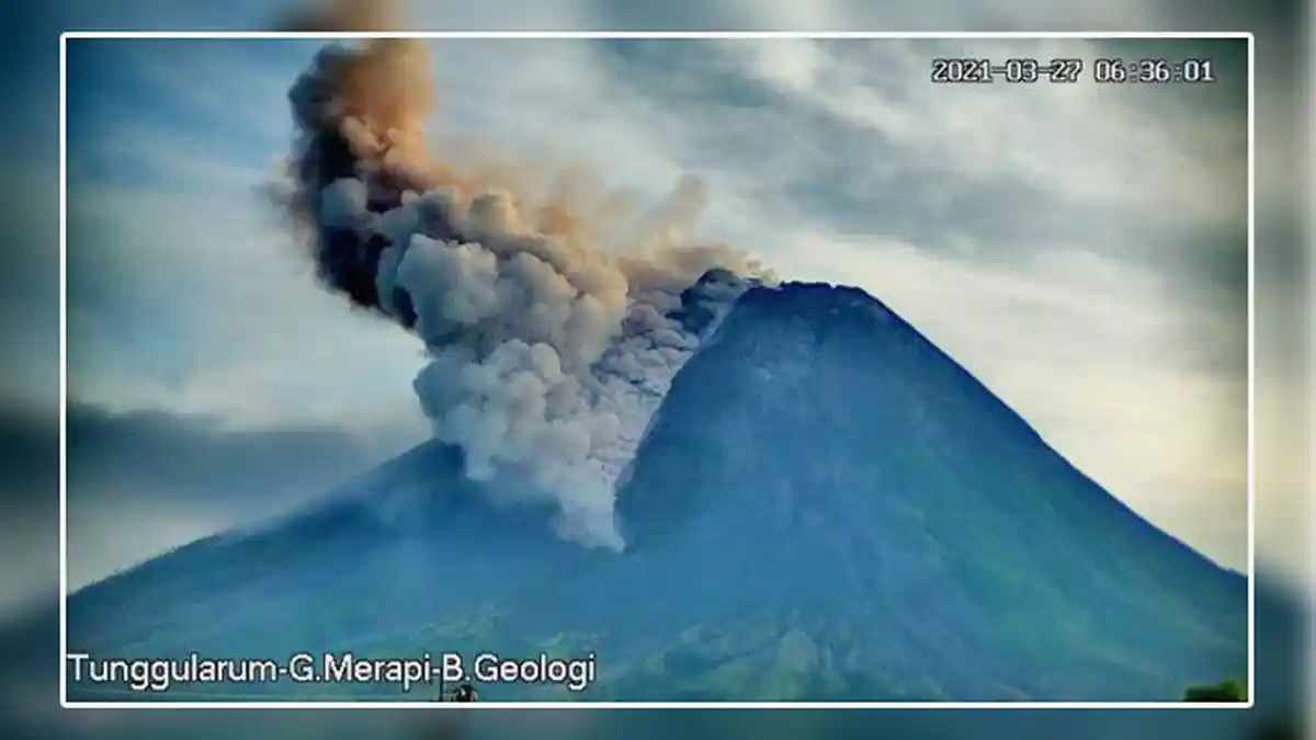 KABAR TERBARU Gunung Merapi Sabtu 27 Maret 2021, Ada Awan Panas Tadi Pagi