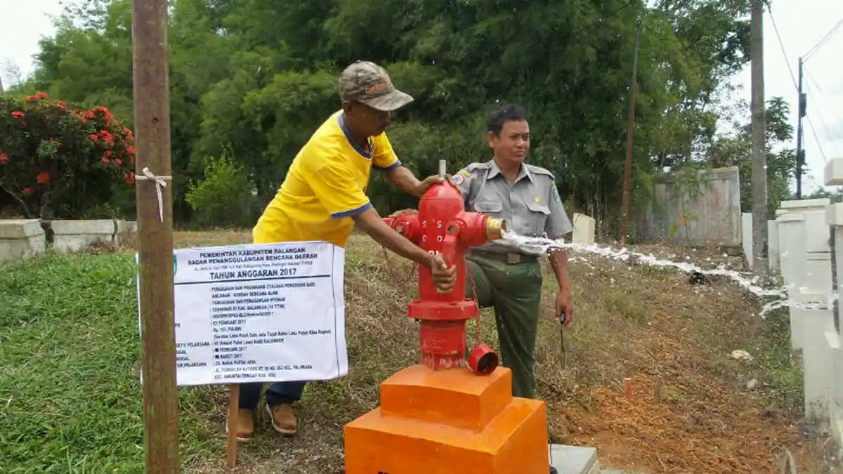 Ingat, di Sini 10 Titik Lokasi Hidran yang Dipasang BPBD Balangan