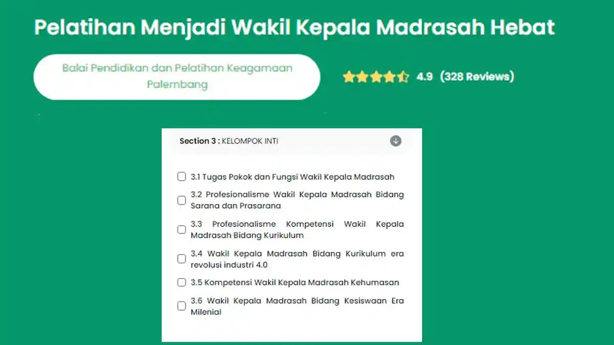 Kunci Jawaban Modul 3.3 Profesionalisme Kompetensi Wakil Kepala Madrasah Bidang Kurikulum