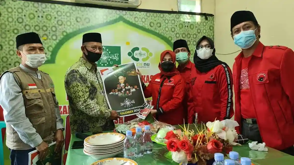 HUT PDIP, Suhada Sappaile Boyong Legislator Makassar Temui Pengurus NU Makassar