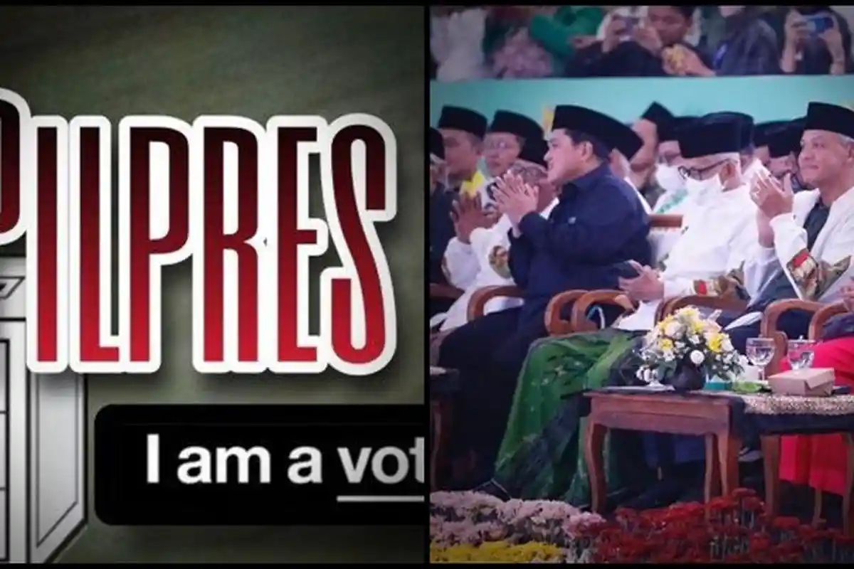 Kode Keras Ganjar Pranowo dan Erick Thohir Duet Capres-Cawapres di Pilpres 2024 di Event NU