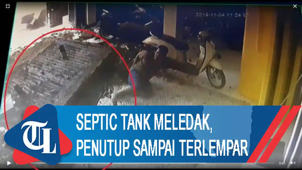 Detik-detik Septic Tank Meledak, Penutup sampai Terlempar