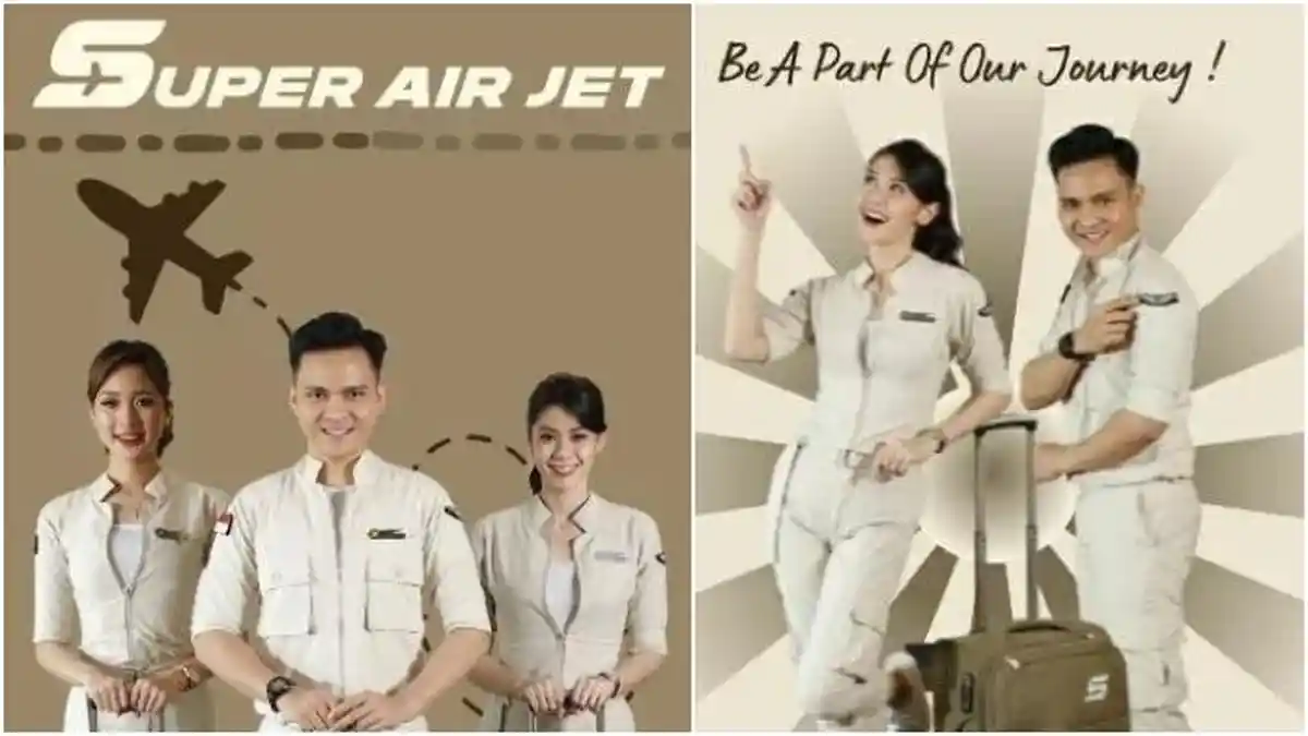 Lowongan Kerja Pramugara dan Pramugari Super Air Jet Lulusan SMA/SMK, Gratis Biaya Pendidikan