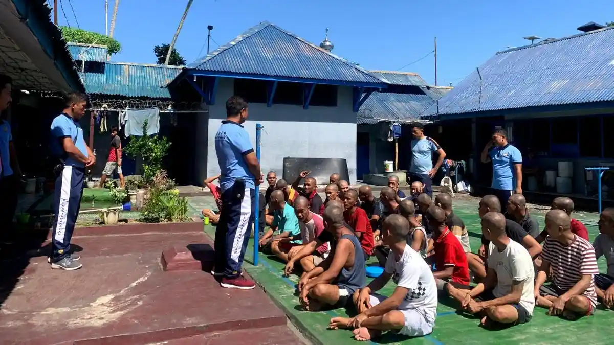 Peduli Kesehatan WBP, Lapas Kotanopan Rutin Lakukan Olahraga Ringan Berupa Stretching