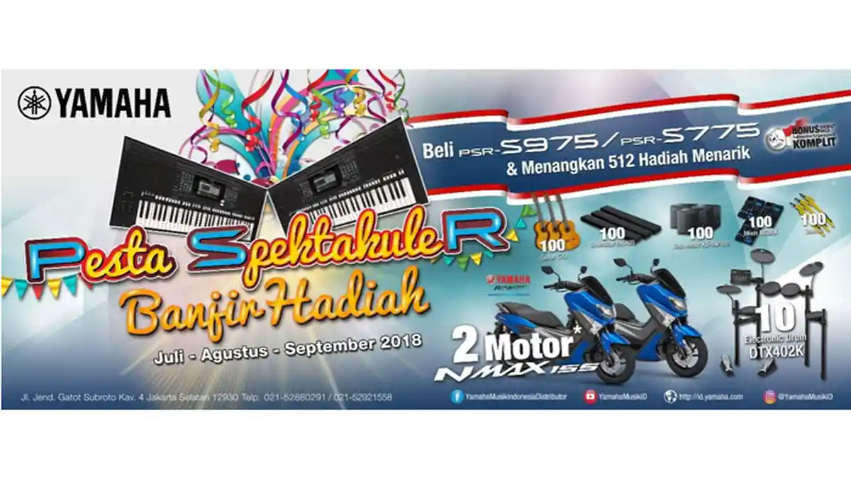 Banjir Hadiah! Beli Keyboard Gratis Motor NMAX, Mau?