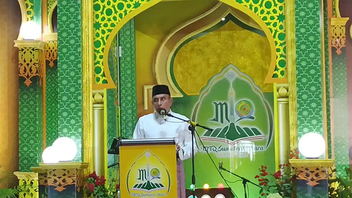 Buka MTQ ke-38 Provinsi Sumatera Utara, Gubernur Edy Rahmayadi Singgung Lagu 'Tombo Ati'