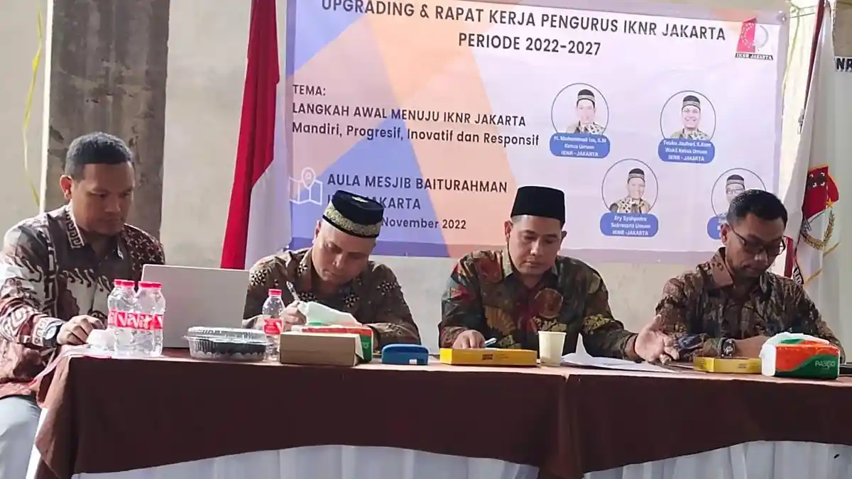 Ikatan Keluarga Nagan Gelar Raker di Aula Masjid Baiturrahman Nagan Cilangkap