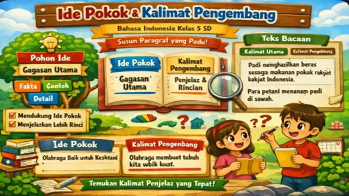 10 Latihan Soal Kalimat Pengembang Bahasa Indonesia Kelas 5 SD