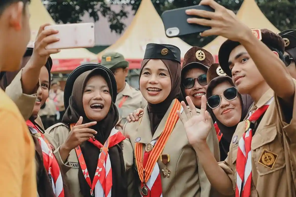 Anak Berkebutuhan Khusus Juga Aktif di Pramuka Loh, Lihat Keseruannya Bareng Siti Atikoh Ganjar