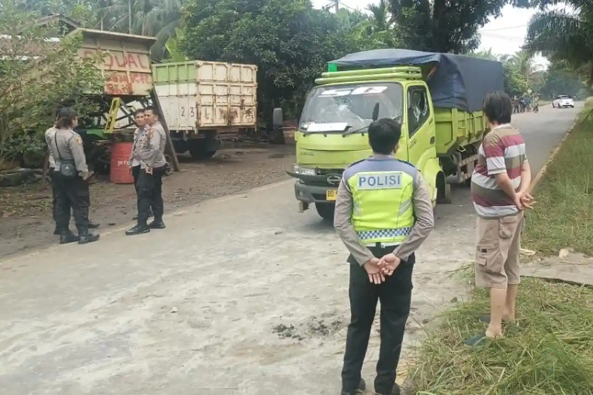 Polisi Amankan Sopir Truk Batu Bara Tabrak Perempuan di Kota Bengkulu Hingga Meninggal