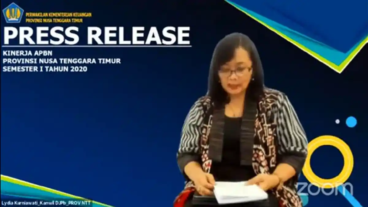 Kanwil DJPb NTT Virtual Press Release, Beberkan Data Realisasi APBN Semester I Tahun 2020