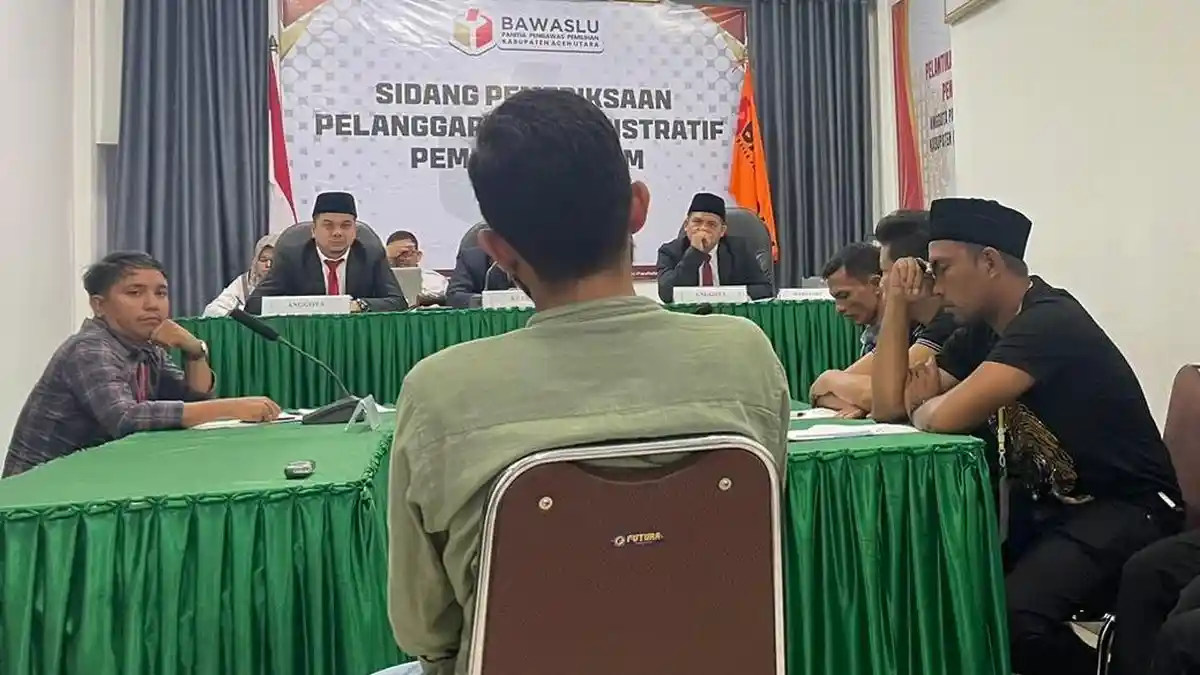 Panwaslih Aceh Utara Tunda Sidang Kasus Dugaan Penggelembungan Suara Caleg Partai Aceh
