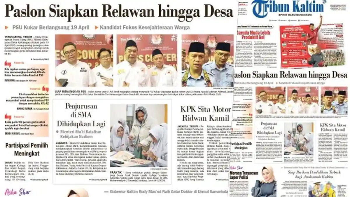 Strategi 3 Paslon Hadapi PSU Pilkada Kukar 19 April 2025, Siapkan Relawan Hingga Desa