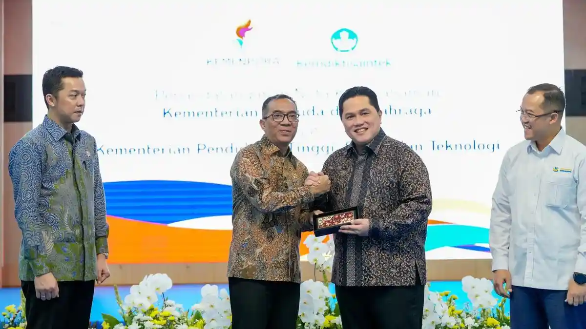 Menpora Erick Teken MoU dengan Mendiktisaintek Brian, Dukung Student Athlete di Kampus