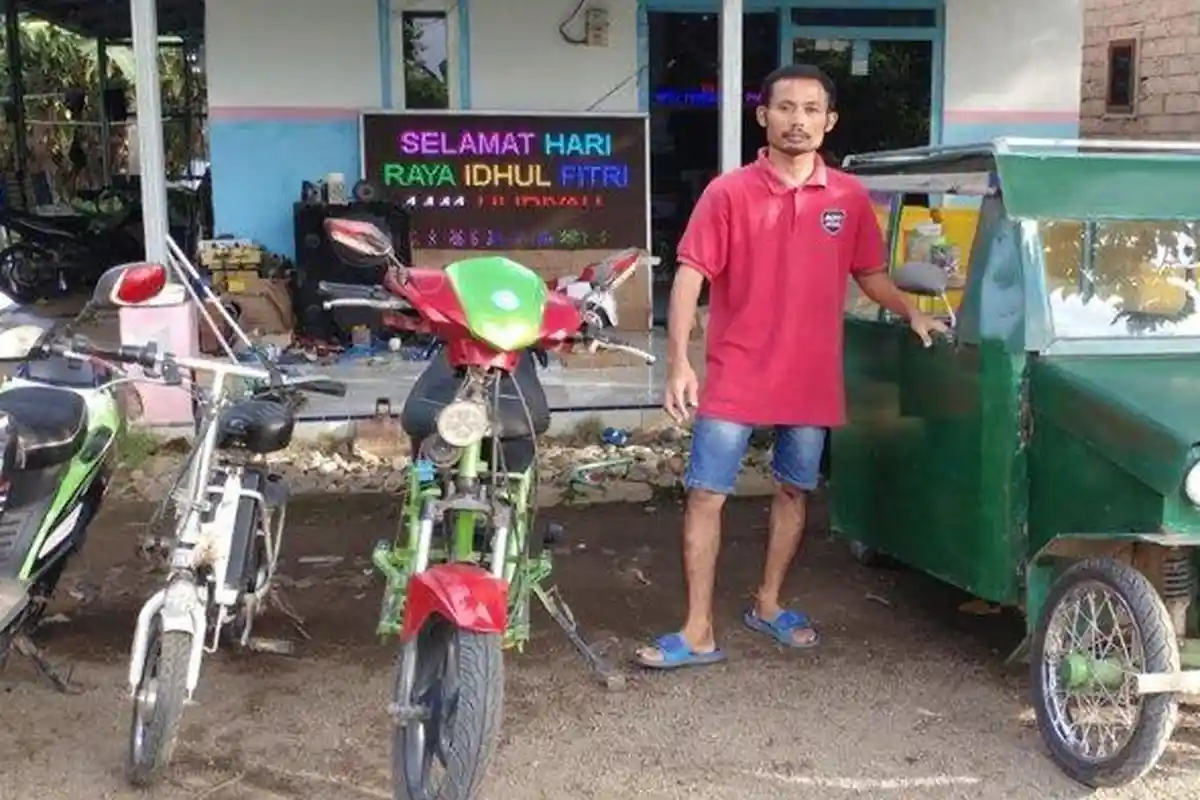 Inilah Penampakan Mobil Listrik Buatan Sasmito Lulusan SMP, Harga Setara Sepeda Motor Bebek Bekas
