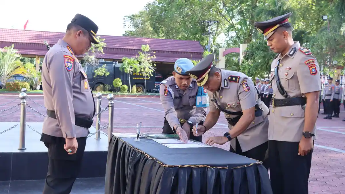 Lima Pejabat Utama Polresta Palu Dirotasi