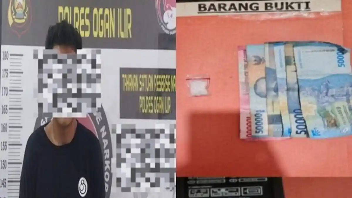 Pria Jagoan di Meranjat Ogan Ilir Ini Pasrah, tak Tahu Pembelinya Polisi yang Lagi Menyamar