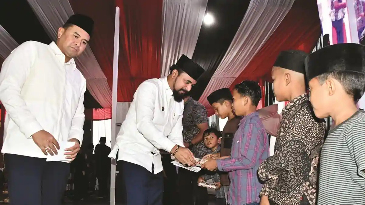 Pemkab Aceh Timur Gelar Buka Puasa Bersama di Pendopo Peureulak, Santuni 200 Anak Yatim