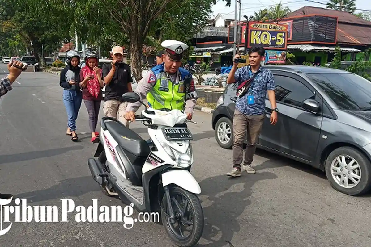 Operasi Zebra Singgalang 2019 di Padang, Ditemukan Siswa SD Bawa Motor, Ini yang Dilakukan Polisi