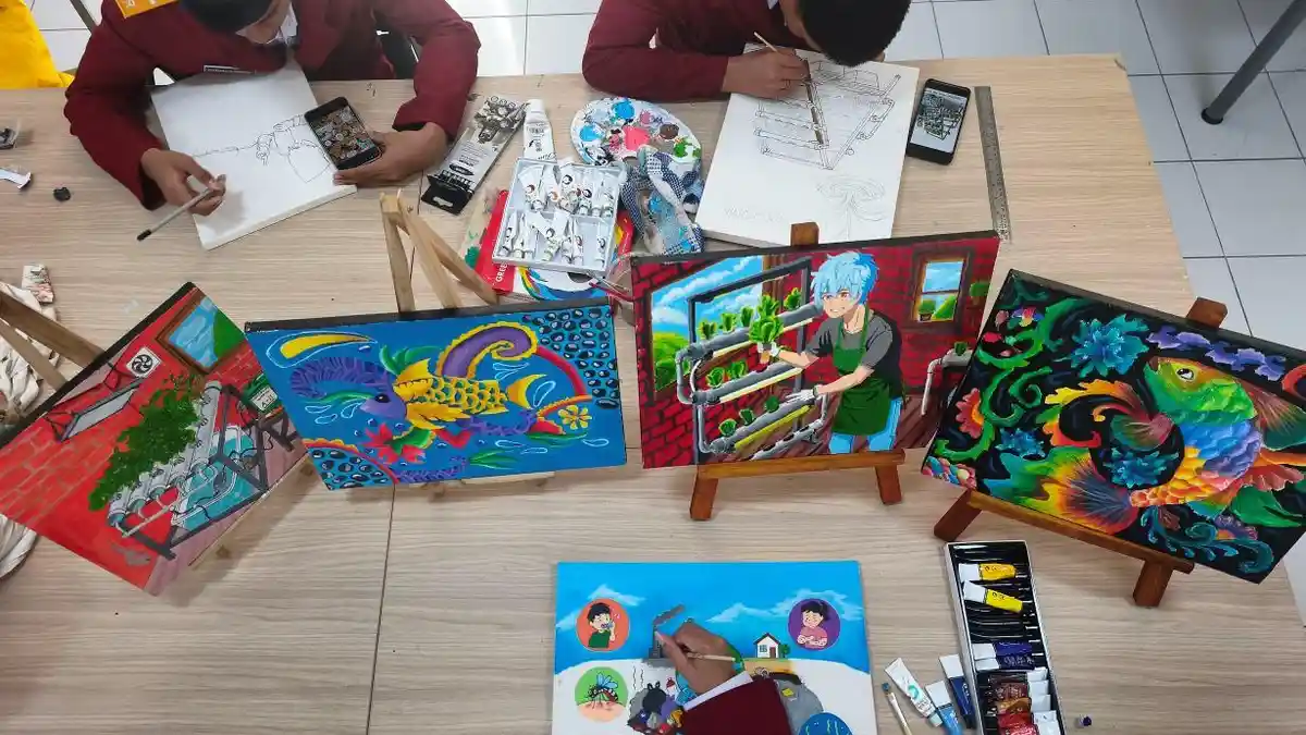 Foto SRMA 39 Makassar Asah Bakat dan Keterampilan Anak Keluarga Rentan - Tribun-timur.com