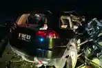 Mobil Mitsubishi Pajero Kecelakaan di Tol Krian-Gresik, Sopir Diduga Mengantuk