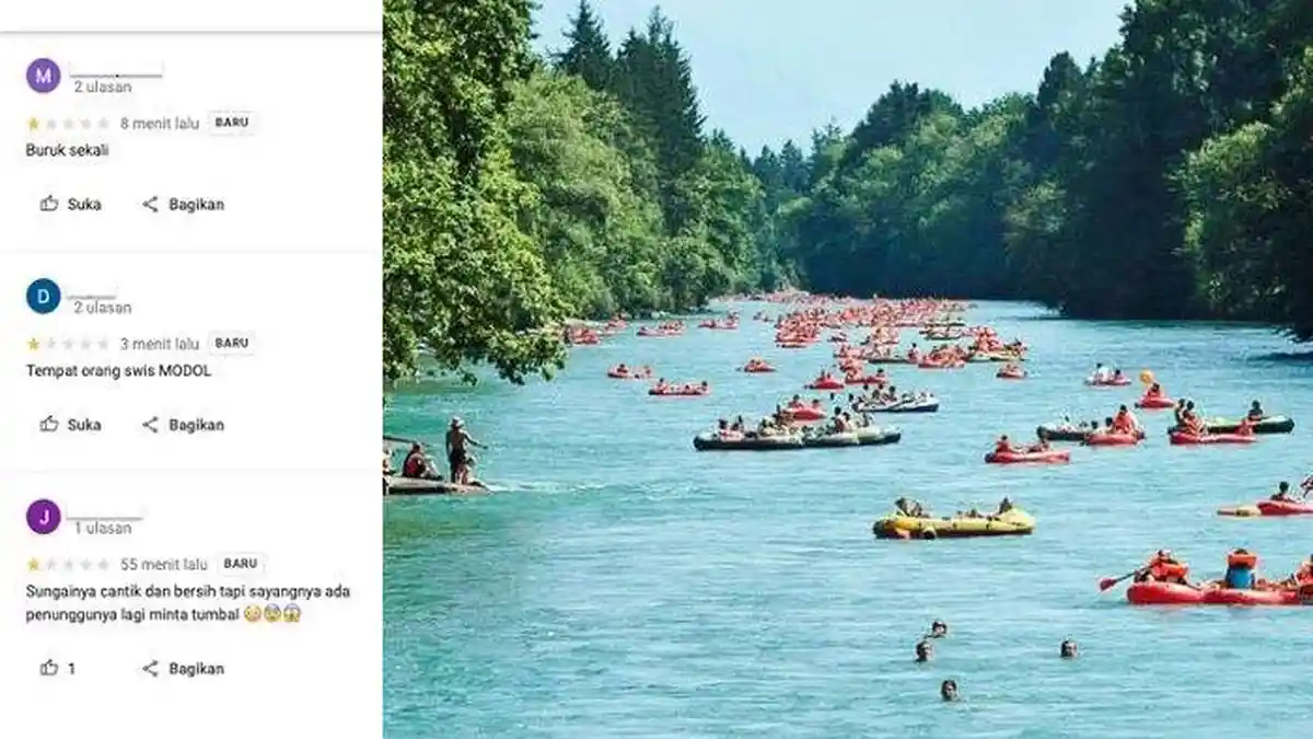 Anak Ridwan Kamil Belum Ditemukan, Netizen Indonesia Beri Bintang 1 di Ulasan Sungai Aare Swiss
