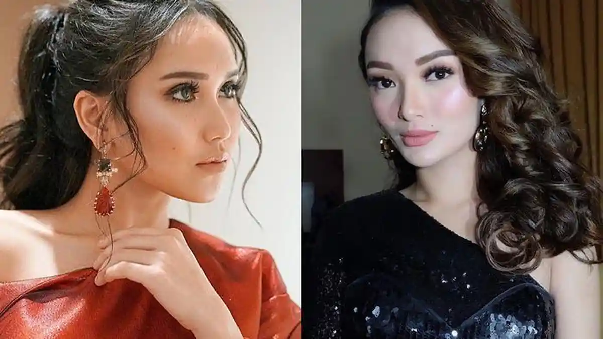 Intip Beda Gaya Ayu Ting Ting dan Zaskia Gotik saat Datang ke Pernikahan Siti Badriah