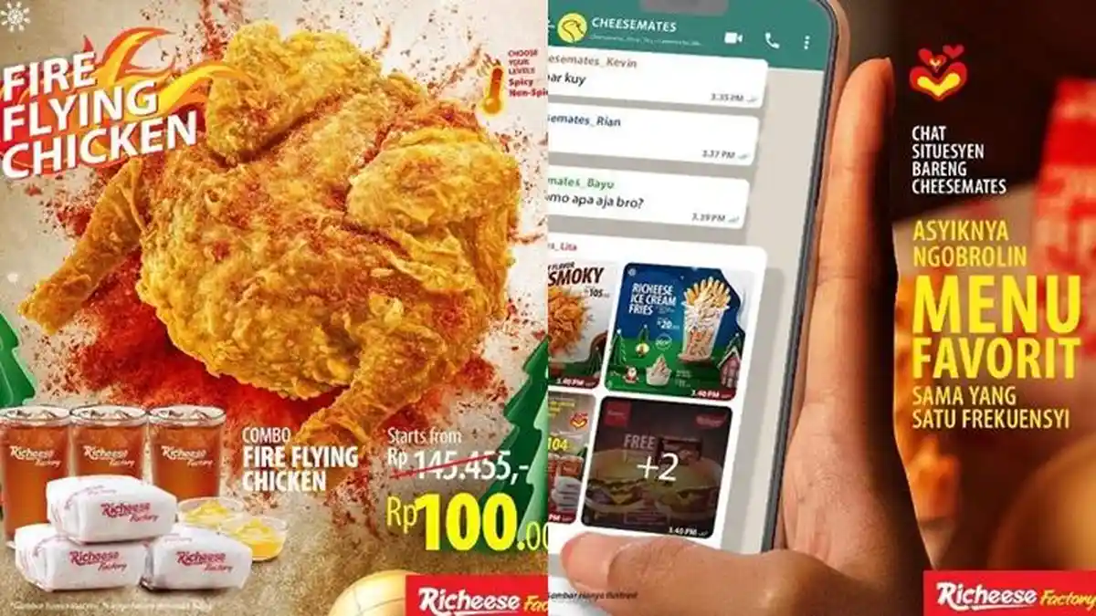 Promo Richeese Factory Hari ini Jumat 30 Desember 2022, Makan ber 3 ...