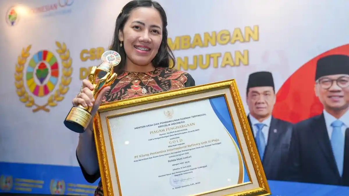 Program Pemberdayaan Perikanan Terintegrasi Antarkan Kilang Pertamina Plaju Raih Gold Award CSR 2025