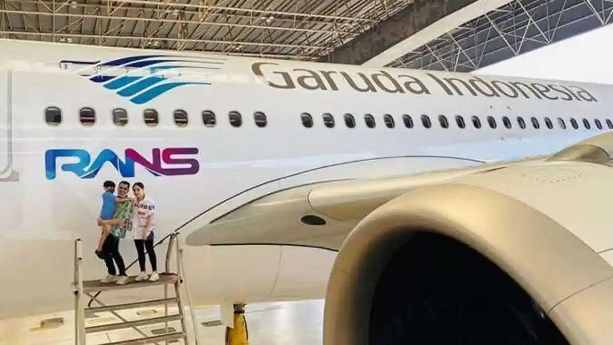 HEBOH Logo RANS Raffi Ahmad Dipasang di Badan Pesawat, Dirut Garuda Ungkap Fakta ini