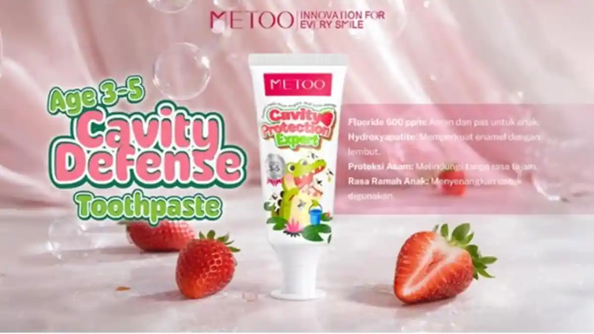 METOO Perkenalkan Kid’s Cavity Defense Toothpaste untuk Perawatan Gigi Anak
