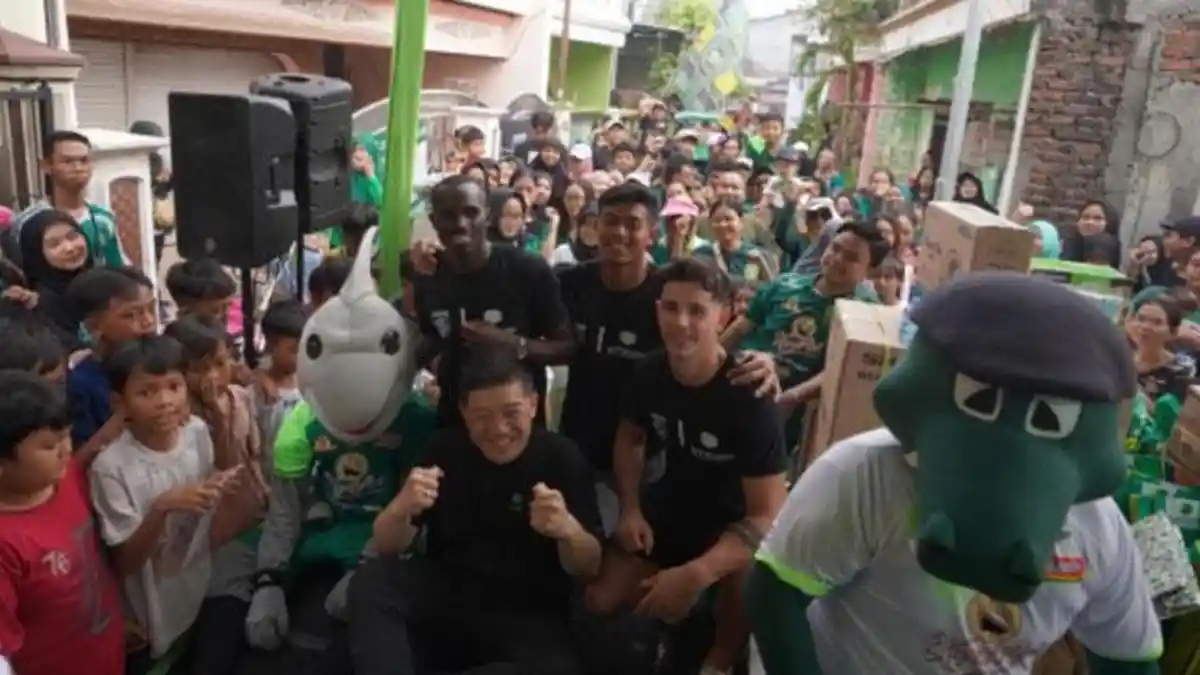 Hadirkan 3 Pemain Bintang Persebaya, Program Bersama Membangun Lebih Wani Surabaya Disambut Meriah