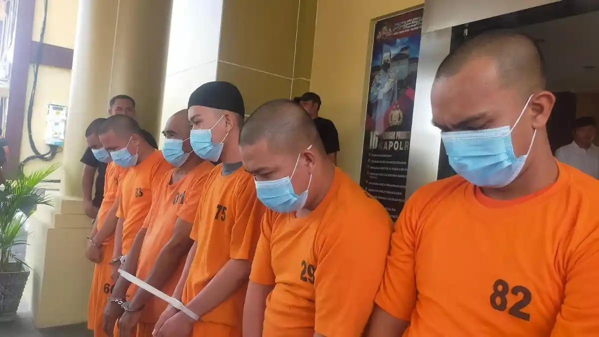 Dua Kelompok Maling Asal Lampung Diamankan Polres Serang, Dua Pelaku Ditembak