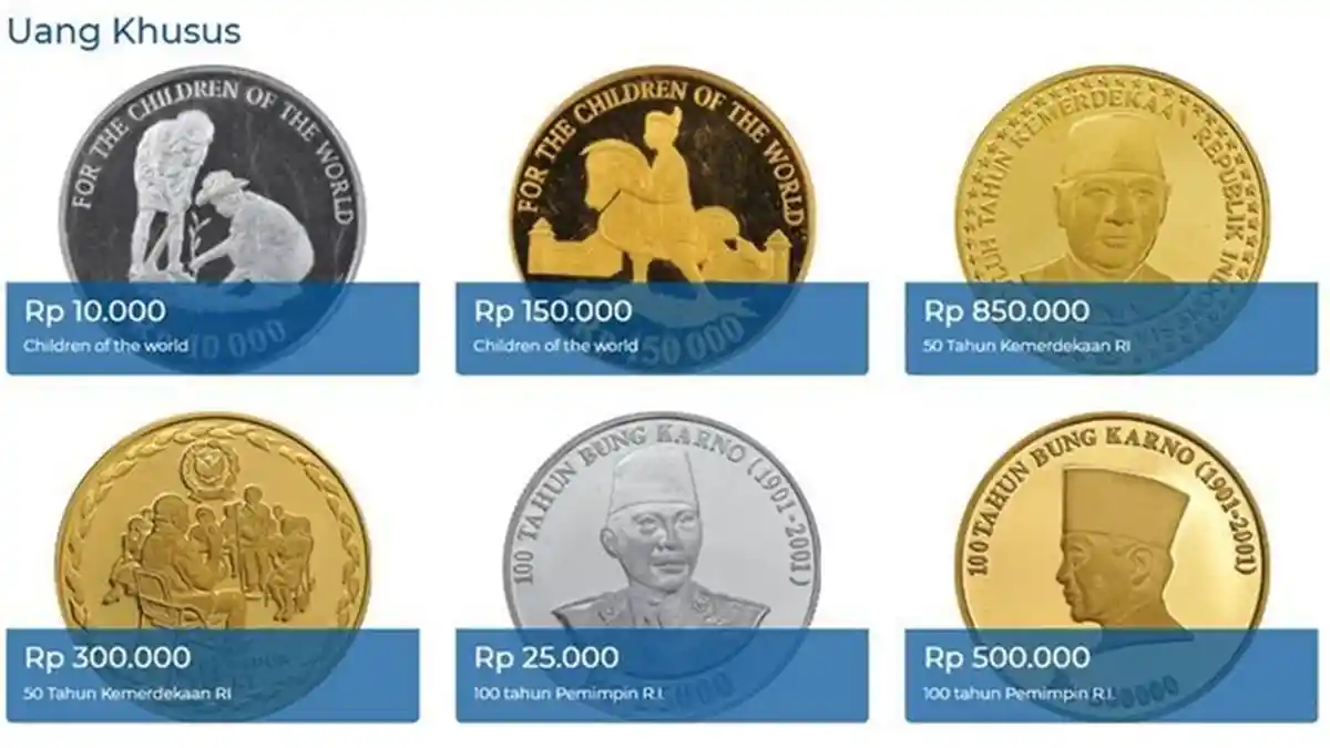 Koin Rp 100 Ribu Viral, Ternyata Ada 28 Uang Logam Rupiah dari Emas & Perak, Ada yang Masih Berlaku
