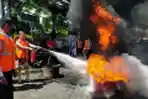 BIP dan IP Bandung Gelar Latihan Penanggulangan Bencana Kebakaran