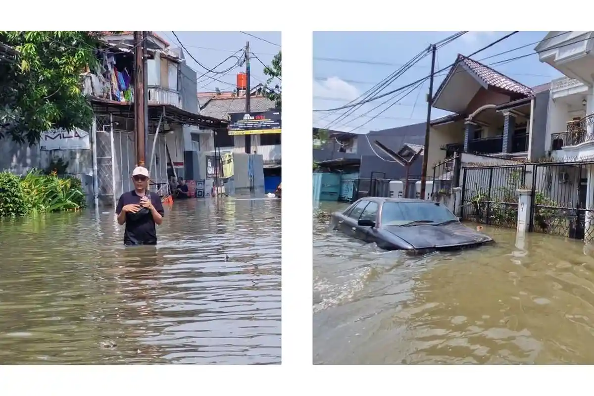 Ada 2.240 KK di Perumahan Duren Village Ciledug Indah 1 dan 2 yang Terendam Banjir Setinggi 1 Meter