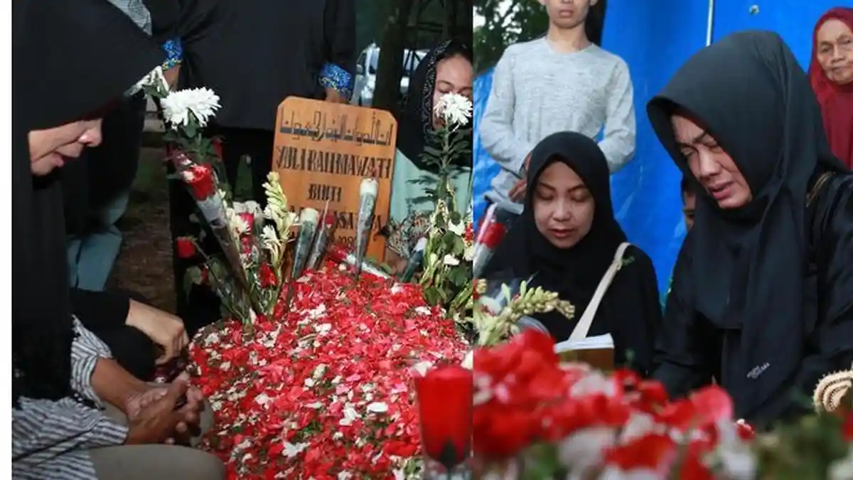 Adik Julia Perez Datangi Makam sang Kakak Usai Ngaku Didatangi Almarhumah Lewat Mimpi