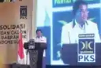 Presiden PKS Beri Sambutan 