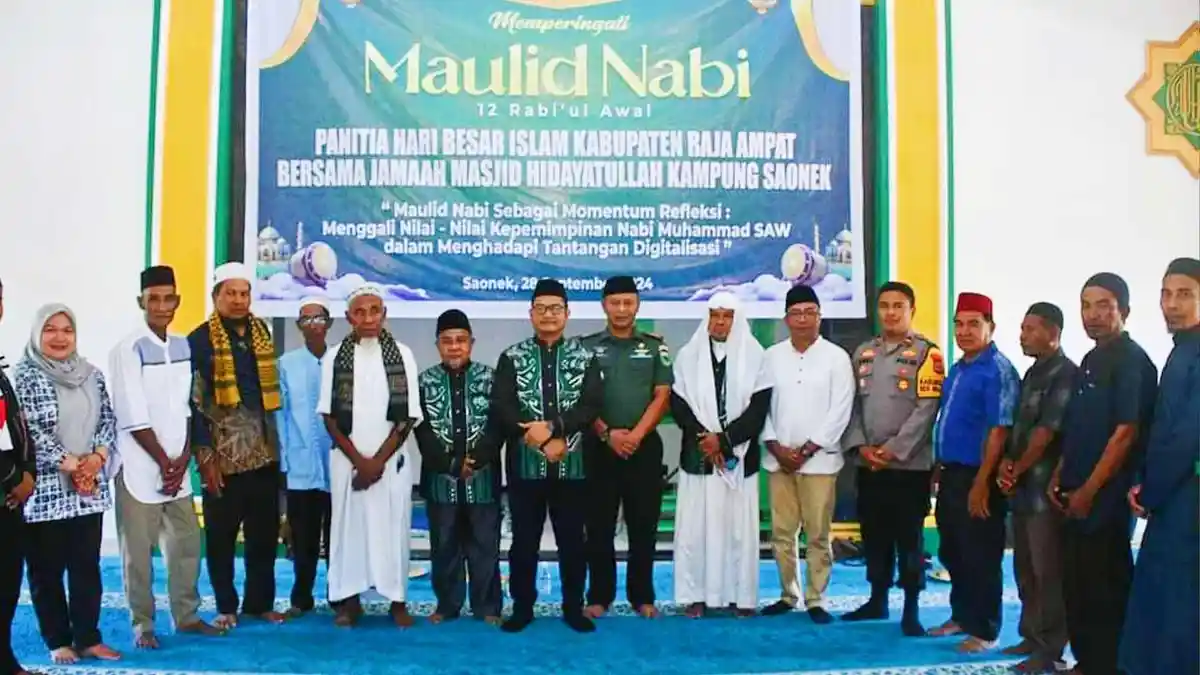 Hadiri Maulid Nabi Muhammad, Pjs Bupati Raja Ampat Imbau Jaga Kedamaian Jelang Pilkada
