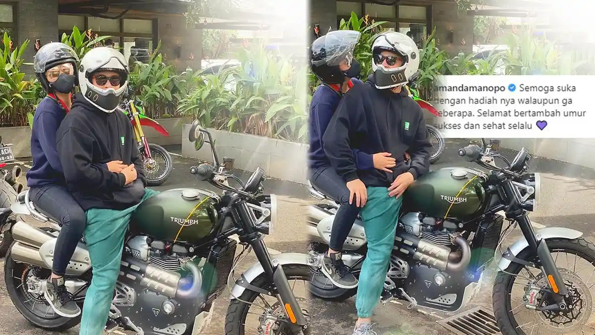 Amanda Manopo Beri Hadiah Motor Setengah Miliar untuk Billy Syahputra